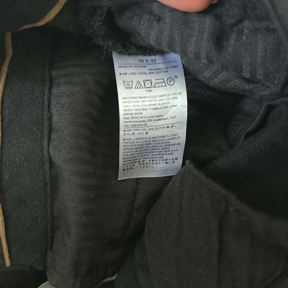 NEW Banana Republic Athletic-Fit Linen-Blend Trouser